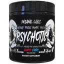 Insane Labz Psykotic Black Edition Mid Stimulant Pre Treenout Powder, Energy Focus Pumput, Ladattu Creatiini Beta Alanine Tauriini Polttoaineena AMPiberry, 35 Tarjoilut (Gummy Candy)