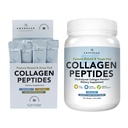 AMANDEAN Collagen Peptides Bundle. Ruoho-Fed, Entsymaattisesti hydrolysoitu, tyyppi 1 & 3. Proteiini 18 Aminohapot terveelle iholle, hiukset, kynnet. Helppo sekoittaa, maustettu, ei-GMO