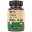 Deva Vegan Ginkgo Biloba Dietary Supplement, USDA Organic, Vegan Society Certified, Helppo niellä Pienoisia tabletteja, 300 mg., 90 Count Bottle