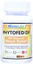 Wonder Laboratories Phytofed-DF Kaikki luonnolliset Nasal Relief ja Decongestant, 90 tablettia