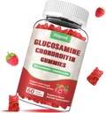 Parannettu glukosamiini Chondroitin Gummies MSM aikuisille - Extra-vahva yhteinen terveys & jousto, antioksidantti ja immuuni tuki täydentää, 60