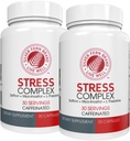 Hopea Fern Stressi Complex täydentää - kofeiini - nukkua, murehtia, mieliala ja enemmän - sahrami täydentää, L-theanine täydentää, ja Myo-inositoli - Natural Stressi Relief täydentää (Pack o 2)