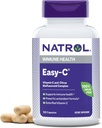 Natrol Easy-C Immuuniterveys, ravintolisä, tukee immuuniterveyttä C-vitamiini ja bioflavonoidit, kasviskapselit, 500 mg, 120