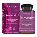 Varaus Kauneus, Resveratrol 500 mg, antioksidantti täydentää sydän-ja soluterveyden, tukee terve ikääntyminen ja immuunijärjestelmä, Paleo, Keto, 30 kapselia