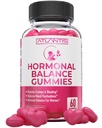 Atlantis Nutrition Hormonal Balance for Women & PMS Relief Gummies - Alleviates Cramps, Bloating, Mood Swings, Hot Flass & Night Sweats - Cranberry, Dong Quai & Chasteberry Menstrual Cramp Relief