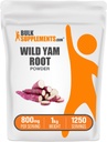 BulkSupplements.com Wild Yam Powder - Ravitsemus täydentää, Wild Yam Supplement - Gluteeniton, 800 mg per tarjoilu, 1kg (2,2 lbs) (pakkaus 1)