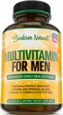 Miesten monivitamiini täydentää energiaa, keskittyä ja suorituskykyä. Miesten A-, C-, D-, E- ja B12-vitamiinit, sinkki, kalsium, magnesium ja enemmän. Multi-vitamiini 60 kapselit Valmistettu Yhdysvalloissa