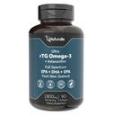 Naturalis Ultimate rTG Omega 3 Fish Oil 1800mg Wild New Zealand Tonnikala - Full Spectrum Omega3s EPA, DHA & DPA - kestävästi lähde, ei-GMO, Gluteeniton - 90 Softgels