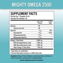 Mighty Omega 2500 Potent Omega 3 täydennysosa - 2500 MG EPA DHA Per Teaspoon - suuri annos Omega 3 kalaöljy - South Pacific Sardelli Lähde - Triglyseridi Omegas 3 rasvahappo täydentää