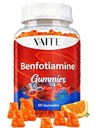 Benfotiamiini 320 mg Gummies with 45 mg L-leusine Supplement: Essential B1-vitamiinikompleksi miehille ja naisille, ei-GMO, Vegan & Gluteeniton - tukee aineenvaihduntaa, energiaa ja hermoston terveys