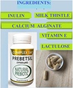 PREBIOTICS, Support Digestion &Gut Health, syöttää hyviä probioottibakteereja, Boosts Gut Immuunifunktio, Vegan & non-GMO Gut Health Complex miesten, naisten ja lasten, 60 kapselia