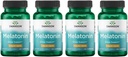 Swanson Melatoniini - Herbal Supplement - Uni ja rentoutuminen - (120 kapselia, 3 mg Each) 4 pakkaus