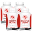Hopea Fern Brand Ultimate Dgestive Enzyme Supplement - 4 pulloa - Korkea teho, Multi Enzyme - Ruoansulatuskanavan Comfort & Food Tolerance - Amylase, Proteaasi, Sellulase, Lisää