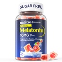 Sokeriton Melatoniini Gummies 10mg 20mg Magnesium glycinate Melatoniini aikuisille, Ashwagandha, L-Theanine, B6, B12, sitruunan balmia ja kamomillaa syvä rentoutumista, antioksidantti, Vegan, 60 päivää