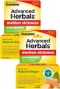 Dramamine Motion Sairausapu, ei-Drowsy, Naturals inkiväärillä, 18 Ct. (Pack of 2)