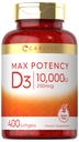 Carlyle D-vitamiini 10000 IU 400 Softgels ... Arvo ... Max Potenssi...