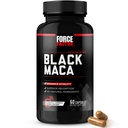 Force Factor Musta Maca Root Vitality Superior Absorption and Power, Natural Maca Negra Extract, Fundamentals Series, 1000mg, 60 kapselia