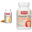 Jaarrow Formula Curcumin 95 500mg - 120 tarjoilua (Veggie Caps) & D3-vitamiinia 125 mikrog (5000 IU) - 100 tarjoilua (Softgels)