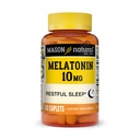 MASON NATURAL Melatoniini 3 mg kanssa B6 & kalsium, luonnollinen uniapu, tukee levollinen uni, 60 tablettia