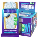 Legendaariset ruuat 22g Protein Pastry+ Frosted Blueberry, Low Carb Ateriankorvike Bar - Alhainen Glycemic, Gluteenittomat Protien Välipalat - Terve Keto Välipalalaatikko 8 Nolla Sokerin energiapatukat - Diabeettinen ystävällinen