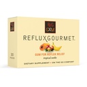 Reflux Gourmet Tropical Soothe Gum Alginate Therapy Sodium Bicarbonate Gum for Acid Reflux, Oral, Kognitive, and Digestive Support, Natural with inkivääri, Celeriac, Aloe, Sokeriton, Gluteeniton, Vegaani