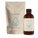 C-60 MCT - 4oz - 99,9% Pure C-60 Organic Extra Virgin MCT Oil - 100% Liuotin ilmainen - 108 mg Aktiivinen C60 - Lasipullo - Hiili 60