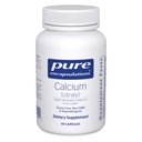 Calcium (Citrate) - Luu-, hampaiden-, koloni- ja kardiovaskulaariterveyden tukilisä* - Premium Kalsiumsitraatilla 60 kapselia