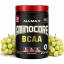 ALLMAX Nutrition AMINOCORE BCAA Powder, 8.18 Grams of Amino Acids, Intra and Post Treout Recovery Drink, Gluteeniton, valkoinen rypäle, 315 g
