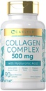 Carlyle Collagen Pills with Hyaluronic Acid 500 mg ... 90 kapselia... Hydrolysoitu kollageenin täydennysosa...