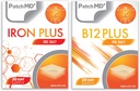 Iron Plus & B12 Plus Uutinen Patch Bundle - 30 päivän tarjonta