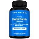 Elinkykyiset vitamiinit Miesten monivitamiinikompleksi - Valmistettu välttämättömistä aminohapoista ja Maca Root - vitamiini A, C, E, B6, B12, D3 & Mies Performance Blend - Päivittäinen miesten monivitamiini - 60 kapseli