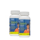 GNC Milestones Teen Monivitamiinia pojille 12-17, Twin Pack, 120 Kapselit per pullo, tukee energian tuotanto ja lihasten toiminto