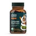 Gaia Yrtit Cordyceps Sienet - Energiatuki Supplement for Supporting Energy, Endurance, ja Stamina - kanssa Organic Cordyceps Mushroom - 40 Vegan Liquid Phyto-Capsules (40-päivä Supply)