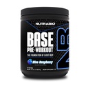 NutraBio Base Pre-Workout Powder 200 mg kofeiini, kestävä energia, Focus, Endurance, Pump, sokeriton, puhdas esityö miesten ja naisten - Beta Alanine, L-tyrosiini, 30 tarjoilut - Sininen vadelma