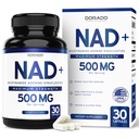 NAD Supplement (500 mg 95% Pure NAD+ Per Serving) NMN Supplement, NAD Nikotinamidi Ribosidi Support (Kolmannen osapuolen testattu, Vegan Safe, ei-GMO, Ei Fillers, & Made in the USA - 30 Vegan Kapselit)