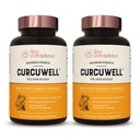 Live Tietoinen CurcuWell - Curcumin ja Boswellia Blend ... Suurin vahvuus Joint, kehon ja kognitiivinen tuki - 60 päivän tarjonta (2-pakkaus)