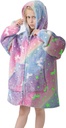 MeMoreCool Wearable Blanket Kids Blanket Hoodie, Hooded Blanket Kids Mukava Blanket Sweatspaita, Toddler Blanket Hood