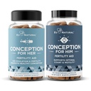 Conception hedelmällisyys hänen & Him Bundle - hedelmällisyys täydentää Combo naisille ja miehille ... prenatal vitamiineja...