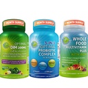 Hormonaalinen tasapaino & Ruoansulatusterveys Trio ... DIM 200 mg BioPerine® & Cruceful Veggies + 3-in-1 Probiootti Prebiootti ja Entsyymit + Koko ruoka Multivitamiini Iron ...