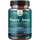Water Away Herbal Diuretic pillereitä High Strength - Nestesäilöönotto täydentää Dandelion Leaf Extract & Green Tea for Bloating Relief for Women & Men - kapselit jalka ja jalka turvotus - 60