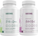 -AINE. Bundle: Luonnon ravinto Daily Fruits & Veggies (120 kapselia) + Punajuurikas Boost (180 kapselia) - Natural Energy Boost & Overall Wellness - US Made, Vegan-Ystävällinen