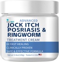 Bio-MD Jock Citch Cream, Jock Citch Cream Extra vahvuus miehille ja naisille, Psoriasis Cream, Ringworm hoito ihmisille, kutina Cream - Tehokas ja nopea helpotus