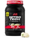 Lihastech Whey Protein Powder (Vanilla Cream, 2,2 punta) - Nitro-Tech Ultimate Lihas Building Formula Whey Protein Isolate - 30g proteiinia, 3g Creatiini & 6.8g BCAA - Pakkaus Toukokuu Vary