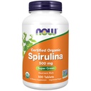 NYT Lisäravinteet, Luomu Spirulina 500 mg ja vitamiinit, mineraalit ja GLA (Gamma-Linoleenihappo), 500 tablettia