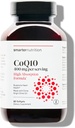 SMARTERNUTRITION CoQ10 400 mg Korkea imeytyminen - luonnollisesti fermentoitu Ubikinoni w / Organic kylmäpuristettu oliiviöljy - Heart Health, Cellular Energy - ei-muuntogeenisiä organismeja, gluteeniton - 60 kreivi[30-päivä toimitus]