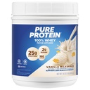 Pure Protein Powder, Whey, High Protein, Low Sugar, Gluteeniton, Vanilla Cream, 1 lb