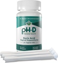 pH-D Feminine Health - Boric Acid Starter Bundle - pH-D Boric Acid Vaginal Suppositories 12 Count and 3 Vaginal Suplicators