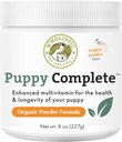 Whoulinen Lemmikki Luomut Pentu Täydellinen - Koira Multivitamiini Powder - 8 Oz - Päivittäinen koiran vitamiinit ja lisäravinteet kotitekoinen ruoka - Immuunijärjestelmä, iho, turkki & yleinen terveys - pieni ja suuri rotu pennut