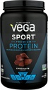 Vega Sport Premium Protein Powder, Chocolate, Vegan, 30g Kasvipohjainen proteiini, 5g BCAAs, Low Carb, No Sugar, Keto, Dairy Free, Gluteeniton & GMO, Pea Protein for Women and Men, 29.5 Oz