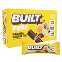 Rakennettu bar, Puff Protein Bars, Banana Cream Pie Puff, 17g Protein Snacks, On-The-Go Bars, Vain 140 kaloria, 6g sokeria, Kollageeni, Gluteeniton, 12 kreivi